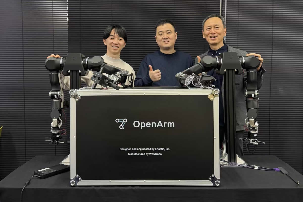 OpenArm robotic arms - Designed by Enactic, Manufactured by WowRobo